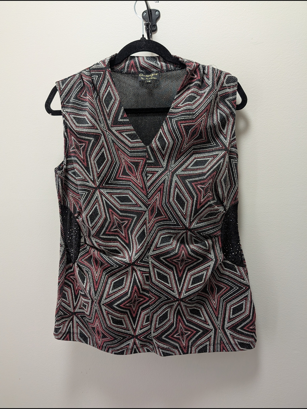 Vtg Champagne By Le Grenier Top